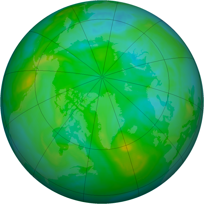 Arctic ozone map for 26 July 2008